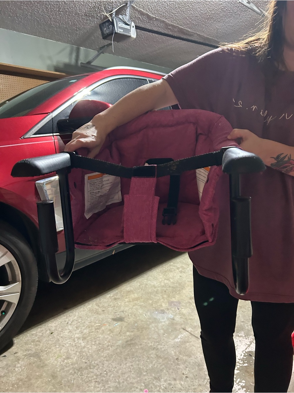 Portable Clip-On High Chair - Rose Pink
